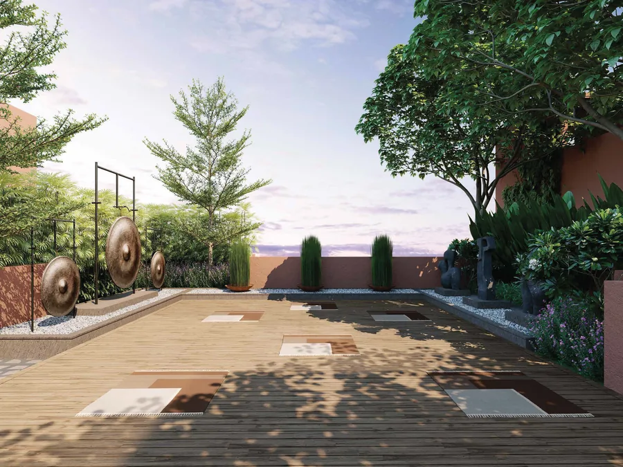 Artist's impression of the gong park